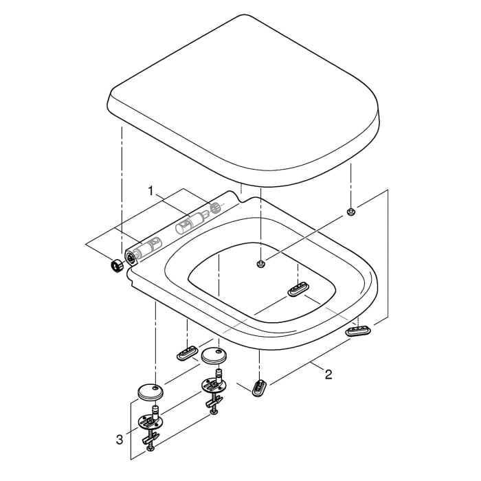 GROHE Solido 5 in 1-Set für WC mit Euro-Keramik Tiefspül-WC, Bauhöhe 113 cm