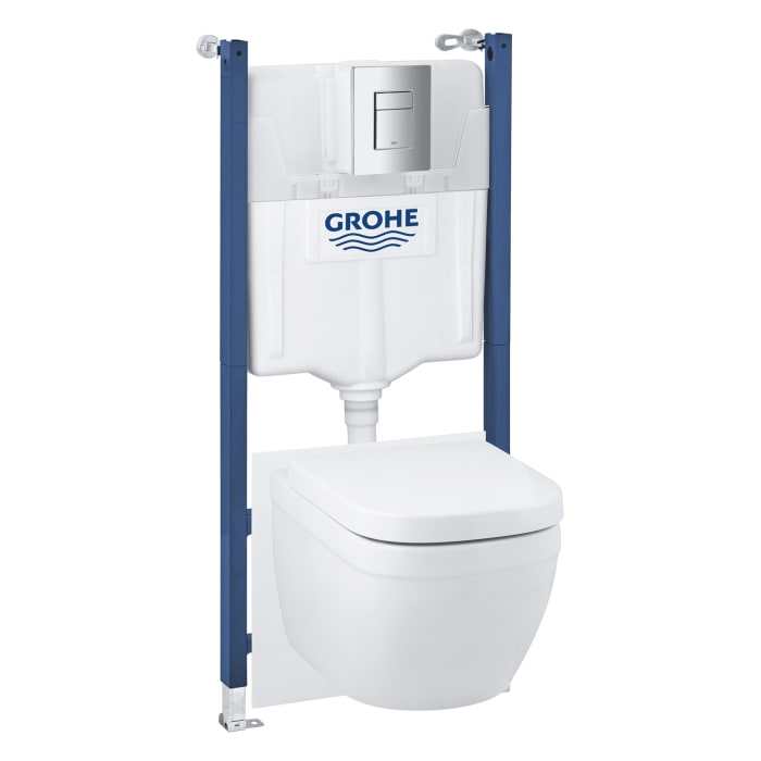 GROHE Solido 5 in 1-Set für Wand-WC mit Euro-Keramik, Bauhöhe 113,5 cm
