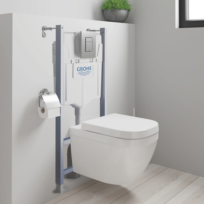 GROHE Solido 5 in 1-Set für Wand-WC mit Euro-Keramik, Bauhöhe 113,5 cm