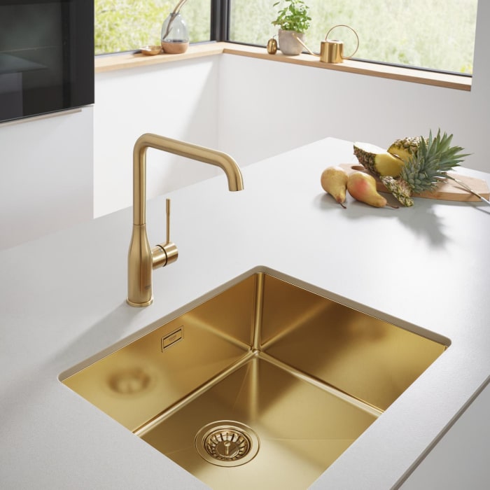 GROHE Essence New Einhand-Spültischbatterie mit L-Auslauf