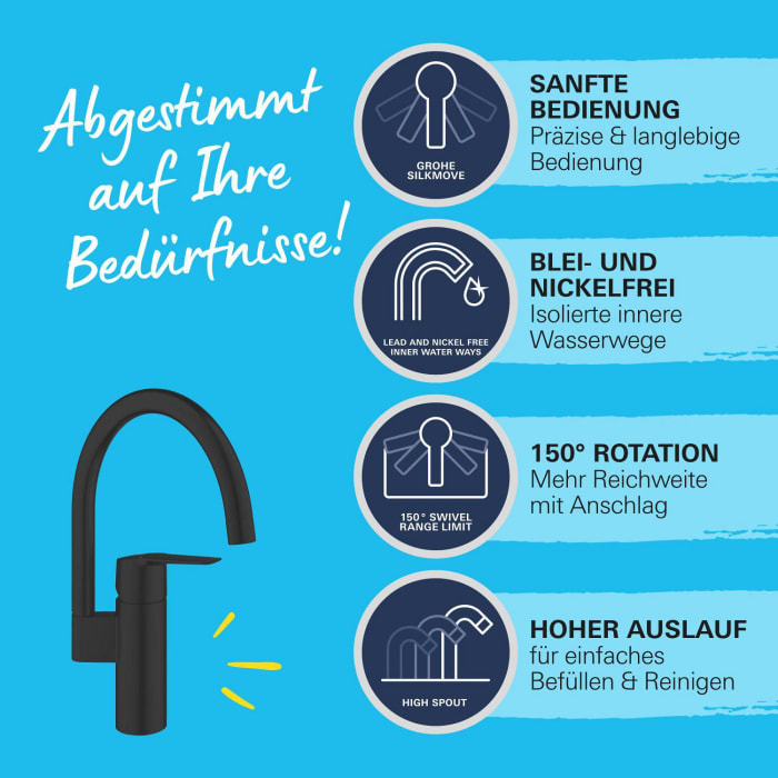 GROHE Start Einhand-Spültischbatterie 1/2