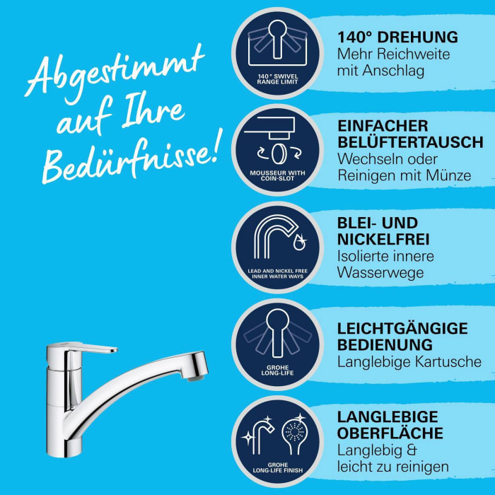 GROHE StartEco Einhand-Spültischbatterie 1/2
