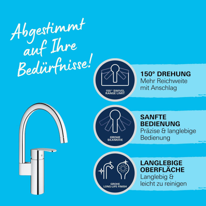 GROHE Wave Cosmopolitan Einhand-Spültischbatterie, 1/2
