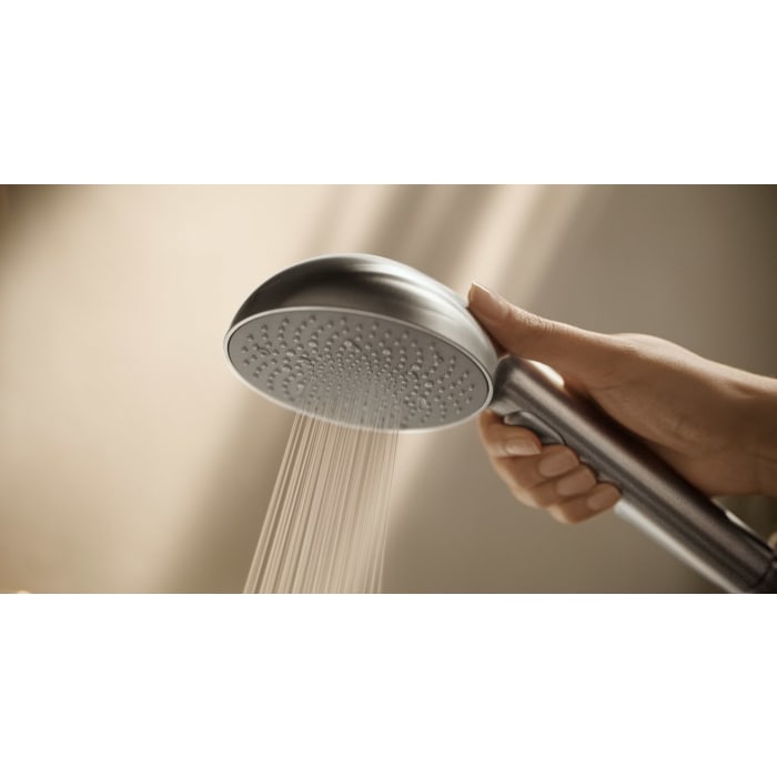 Hansa HANSAAURELIA Handbrause-Set mit Handbrause rund 3-strahlig, Brauseschlauch und Brausehalter