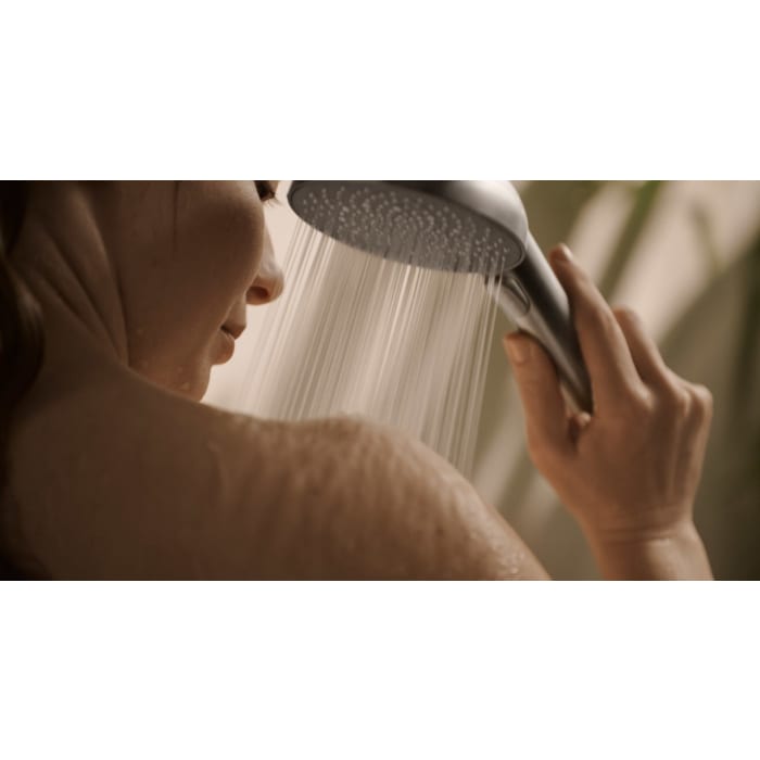 Hansa HANSAAURELIA Handbrause-Set mit Handbrause rund 3-strahlig, Brauseschlauch und Brausehalter