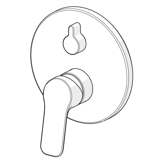 Hansa HANSABASIC Einhebelmischer Wannen- und Brausearmatur, Fertigmontageset