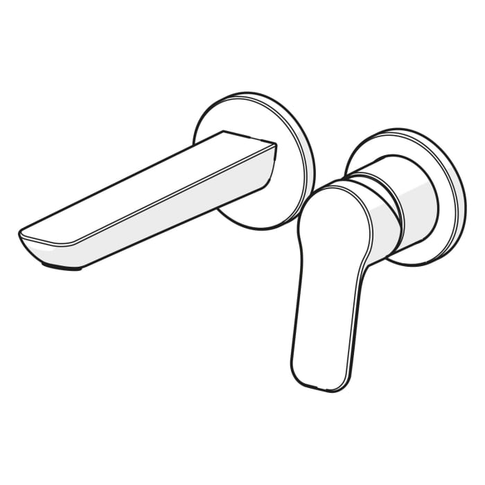 Hansa HANSABASIC Einhebelmischer-Waschtischarmatur, Fertigmontageset