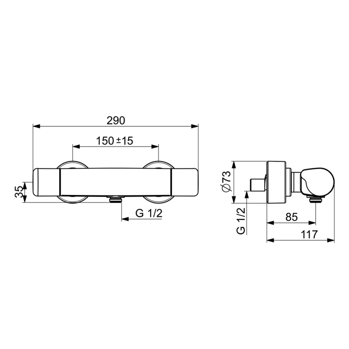 Hansa HANSACARE Brausebatterie