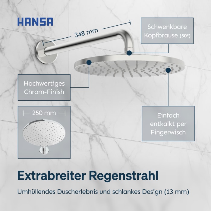 Hansa HANSALIVING Thermostat Duschsystem Komplettset