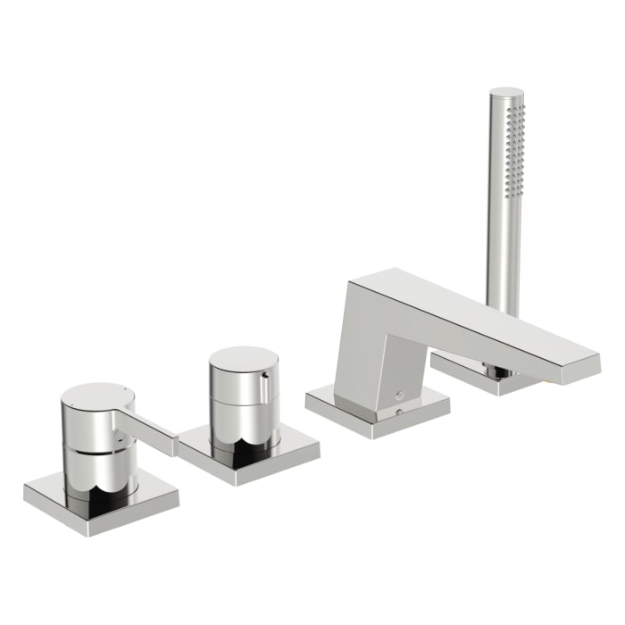 Hansa HANSALOFT Einhebelmischer Fertigmontageset für Wanne/Brause