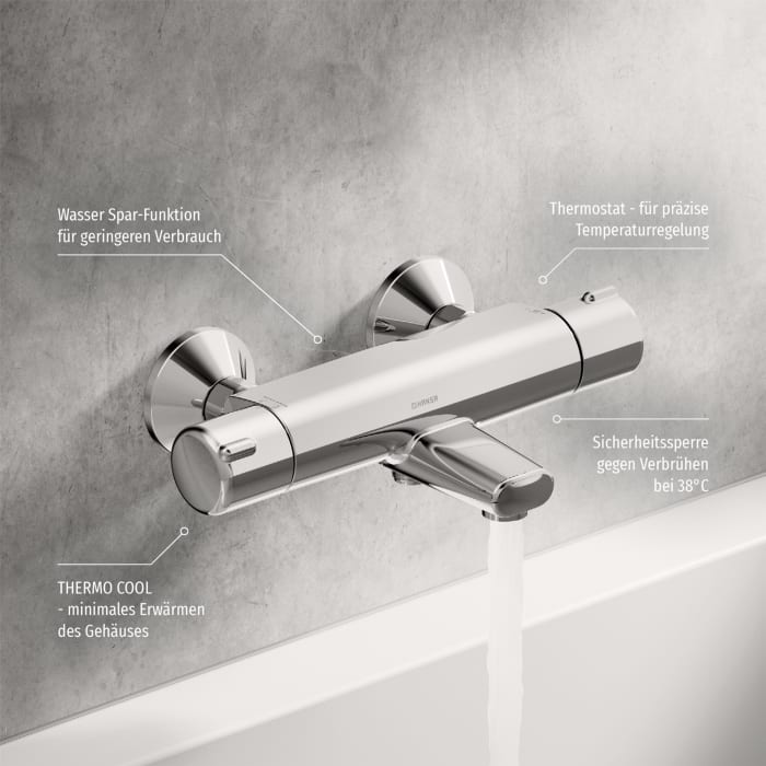 Hansa HANSAMICRA Wannen-Thermostat-Batterie AP