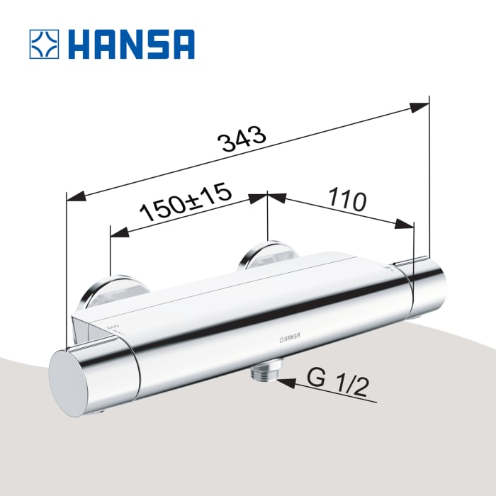 Hansa HANSAOPTIMA Brausebatterie