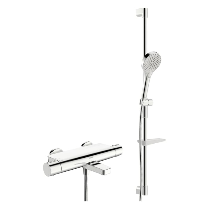 Hansa HANSAOPTIMA Wanne und Brause Armatur mit Brausegarnitur