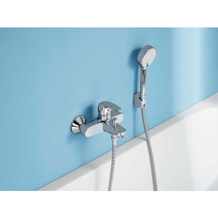 Hansa HANSAPINTO Einhand-Wannenbatterie für Wandaufbau