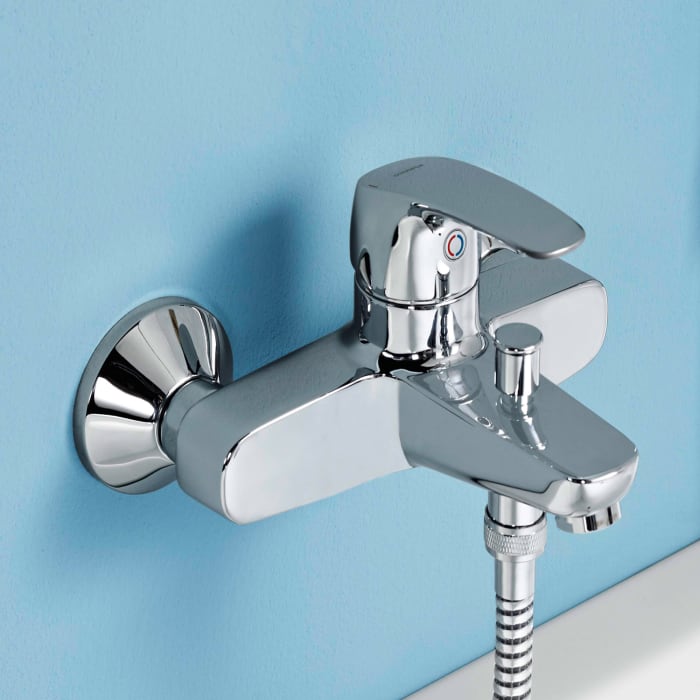 Hansa HANSAPINTO Einhand-Wannenbatterie für Wandaufbau
