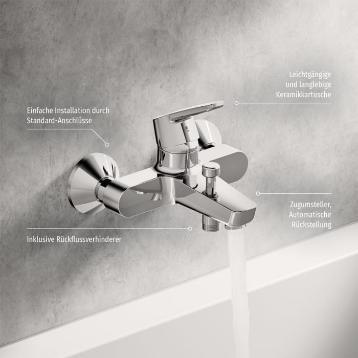 Hansa HANSAPOLO Einhand-Wannen-Batterie