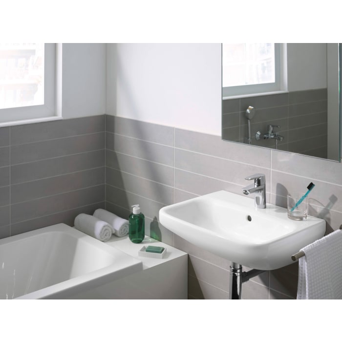 Hansa HANSAPOLO Einhebelmischer Waschtischbatterie Cold Zugstangen-Ablaufgarnitur