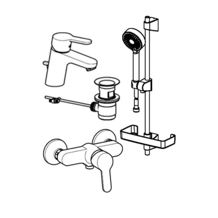 Hansa HANSAPRIMO Badezimmer Armaturen Paket