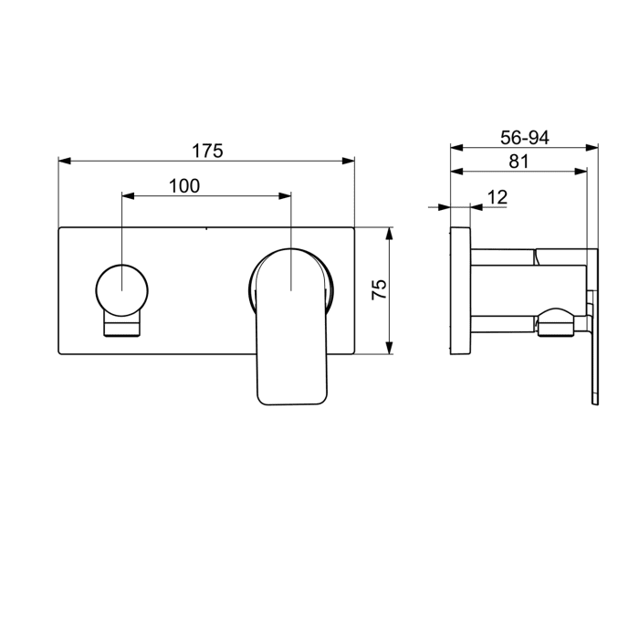 Hansa HANSASTELA Einhebelmischer Fertigset für Brausebatterie