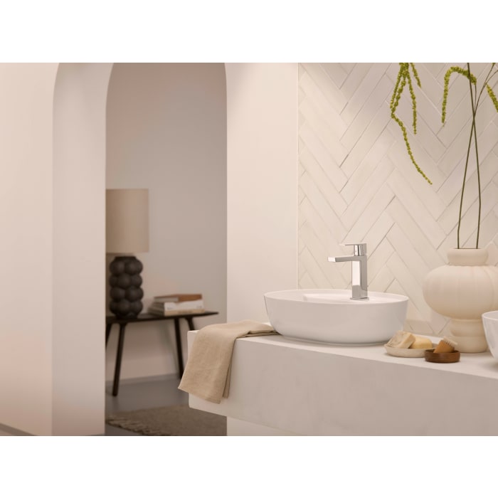 Hansa HANSASTELA Waschtisch-Einhand-Einlochbatterie, Ausladung 10,6 cm