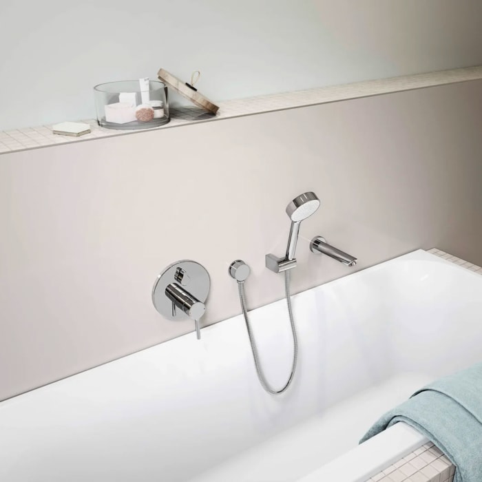 Hansa HANSAVANTIS Einhand-Wannen-Funktionseinheit, Rosette rund, Pinhebel