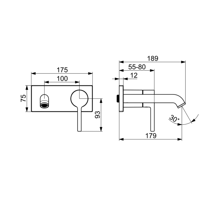 Hansa HANSAVANTIS Style Fertigmontageset für Waschtischbatterie Einhebelmischer