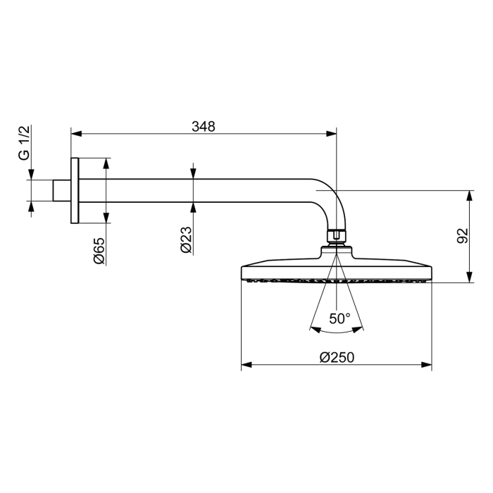Hansa HANSAVIVA Kopfbrause