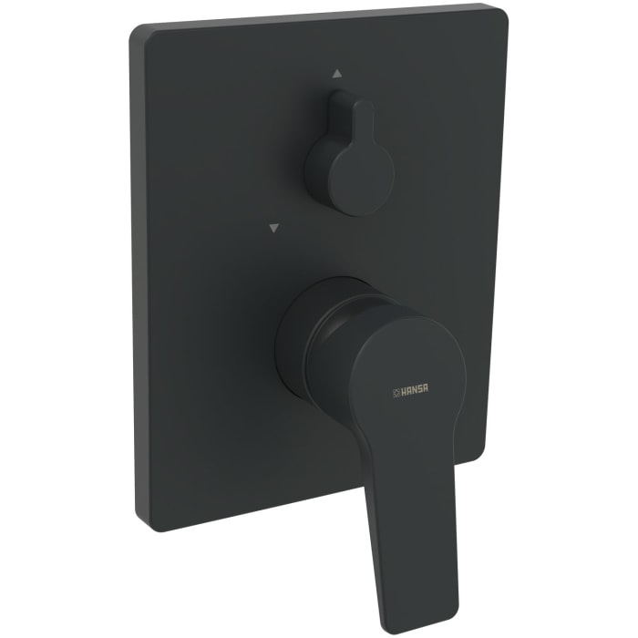 Hansa HANSATWIST Einhebelmischer Fertigmontageset für Wanne/Brause, Rosette eckig