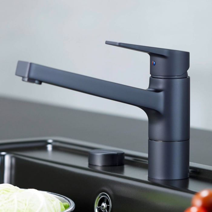 Hansa HANSATWIST Spültisch Einhand-Einlochbatterie 19,9 cm Ausladung