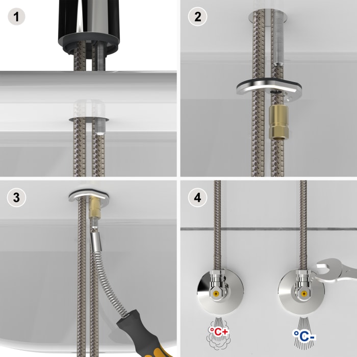 Hansa HANSATWIST Spültisch-Einhand-Einlochbatterie
