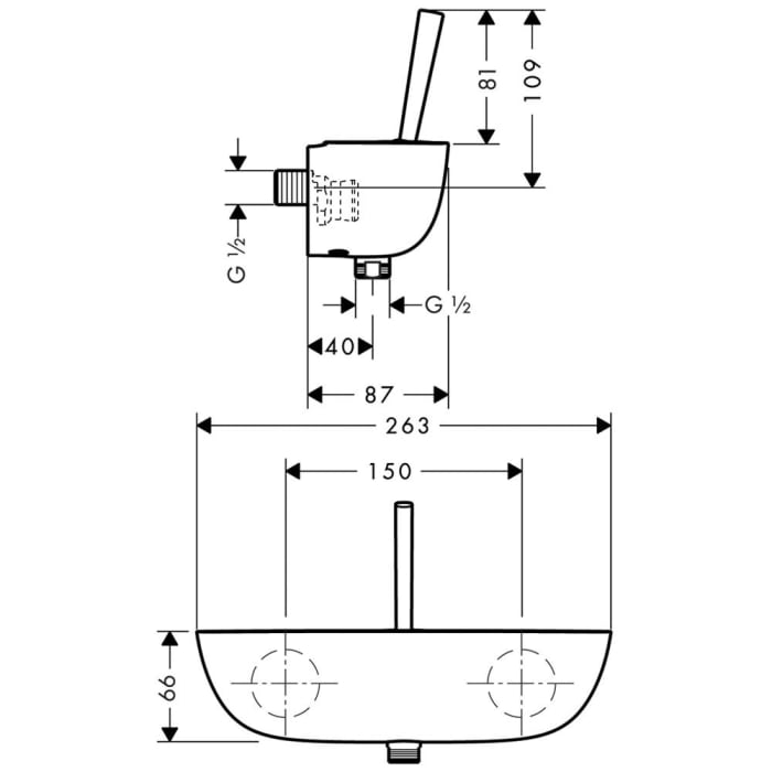 hansgrohe PuraVida Einhebel-Brausemischer-Aufputz