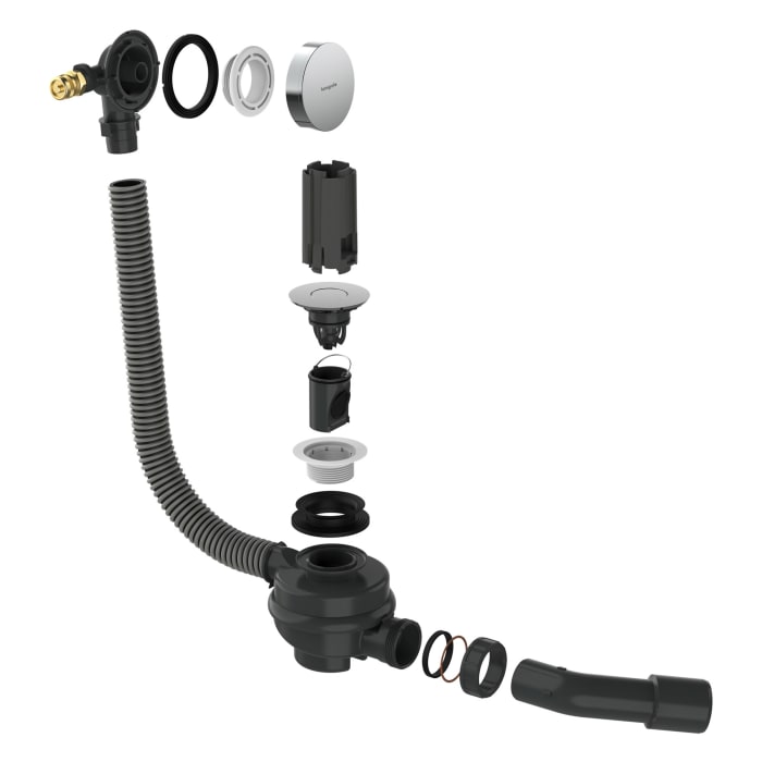hansgrohe Flexaplus Fertigset, Ablauf- und Überlaufgarnitur