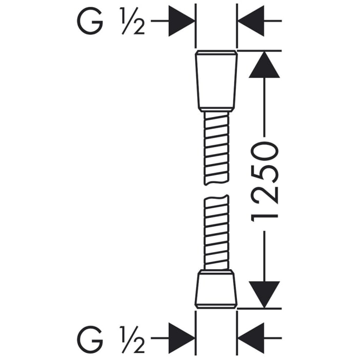hansgrohe Sensoflex Metallbrauseschlauch 125 cm