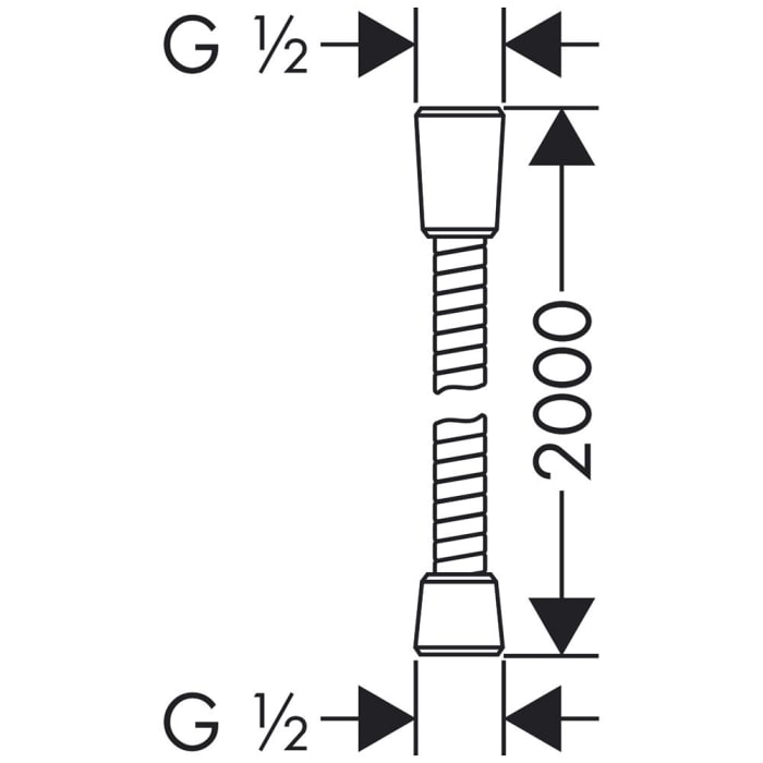 hansgrohe Sensoflex Metall-Brauseschlauch 200 cm