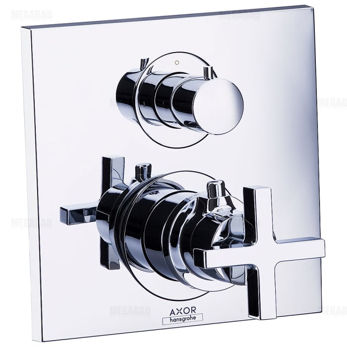 AXOR Citterio Thermostatbatterie Kreuzgriff Ab-/Umstellventil UP