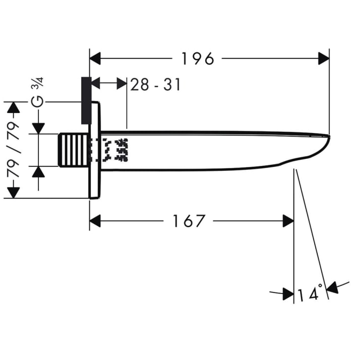 hansgrohe PuraVida Wanneneinlauf