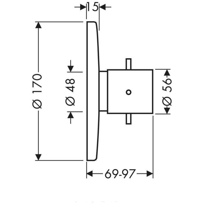 AXOR Starck Thermostatbatterie Unterputz