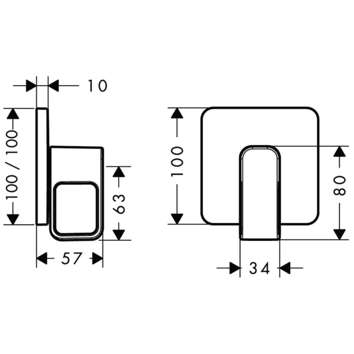 AXOR Urquiola Absperrventil Unterputz