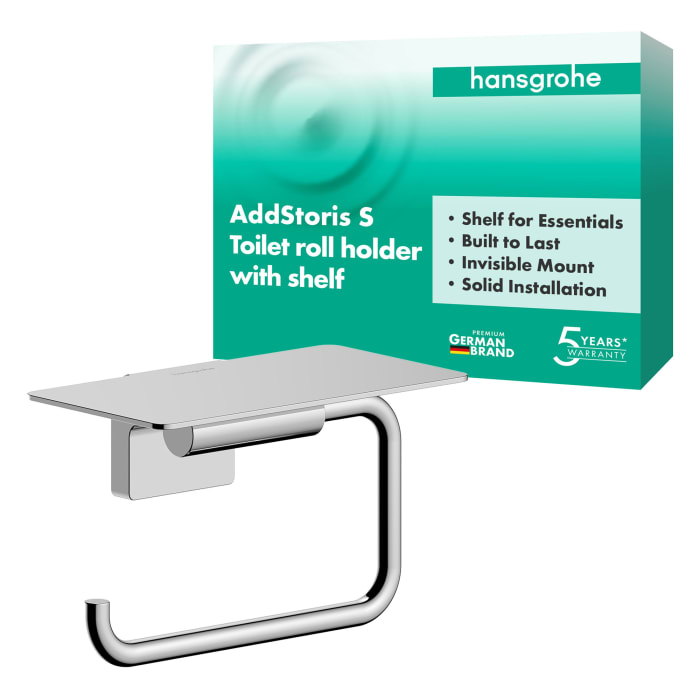 hansgrohe AddStoris S Papierrollenhalter mit Ablage