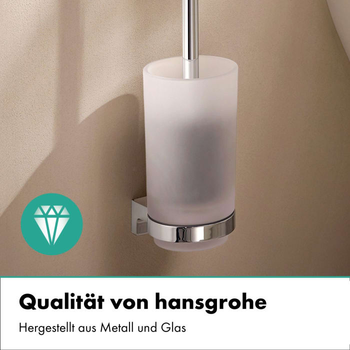 hansgrohe AddStoris S Toilettenbürstenhalter für Wandmontage