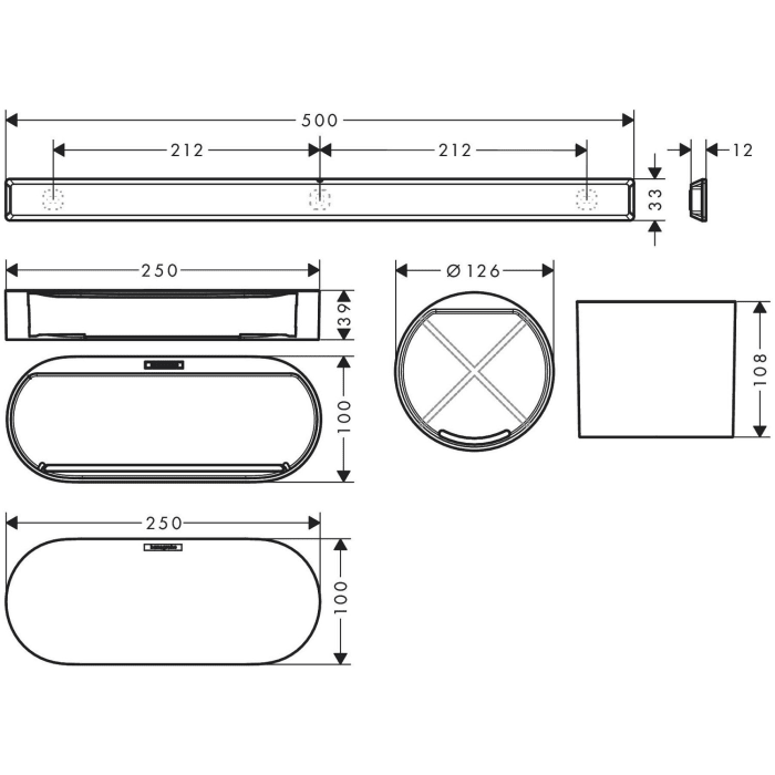 hansgrohe WallStoris Badezimmerset