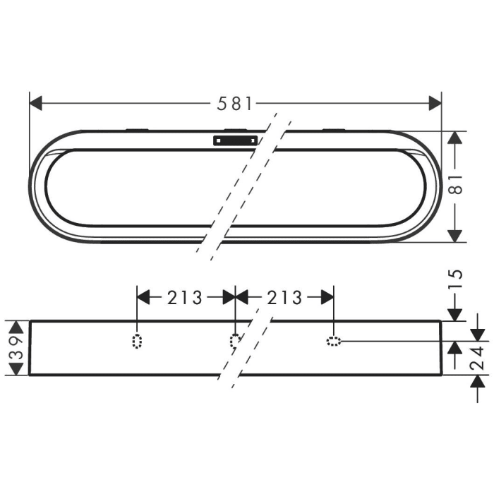hansgrohe WallStoris Handtuchhalter