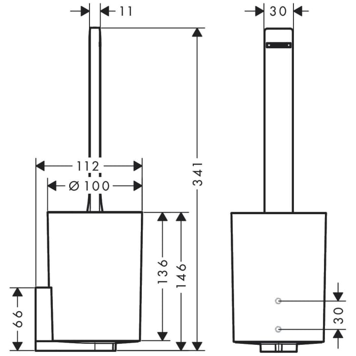 hansgrohe WallStoris Toilettenbürstenhalter