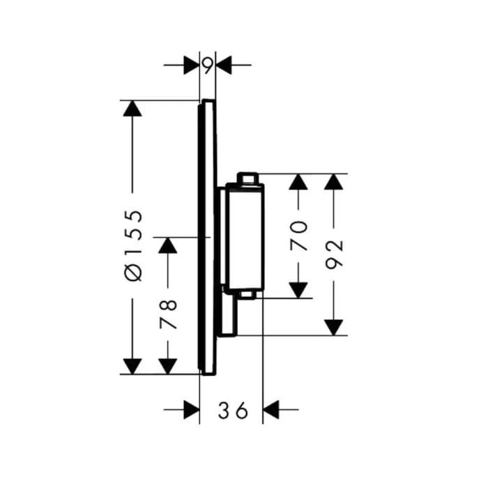 hansgrohe Ecostat Comfort S Thermostat Unterputz für 2 Funktionen
