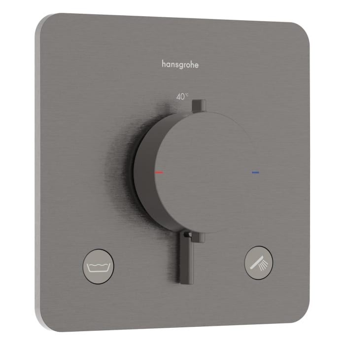 hansgrohe Ecostat Comfort Q Thermostat Unterputz für 2 Funktionen mit integrierter Sicherungskombination nach EN1717