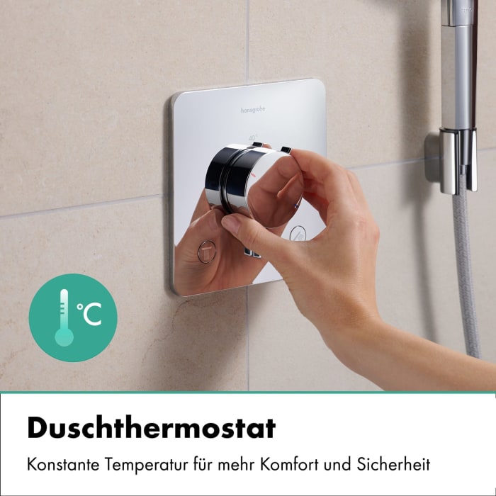 hansgrohe Ecostat Comfort Q Thermostat Unterputz für 2 Funktionen