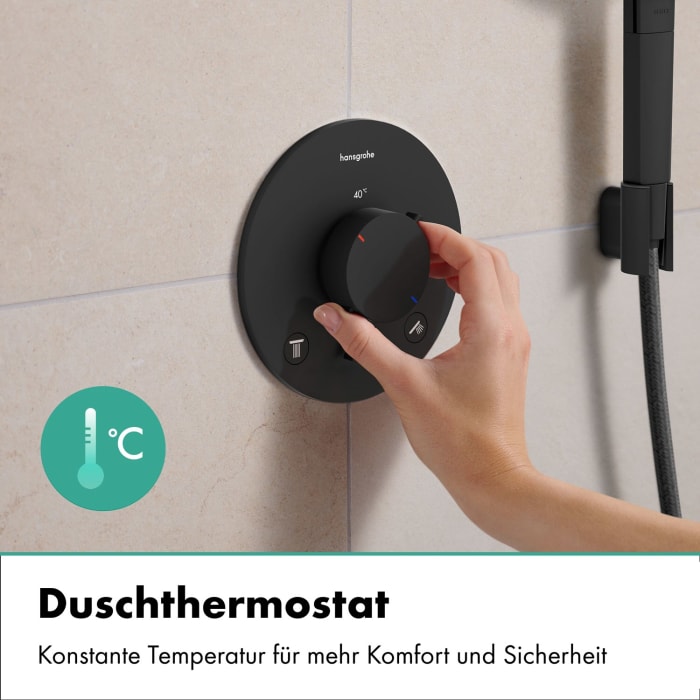 hansgrohe Ecostat Comfort S Thermostat Unterputz für 2 Funktionen