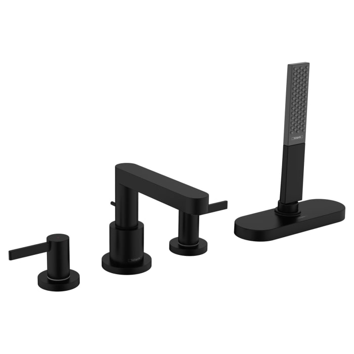 hansgrohe Finoris 4-Loch Wannenrandarmatur mit Schlauchbox (sBox)