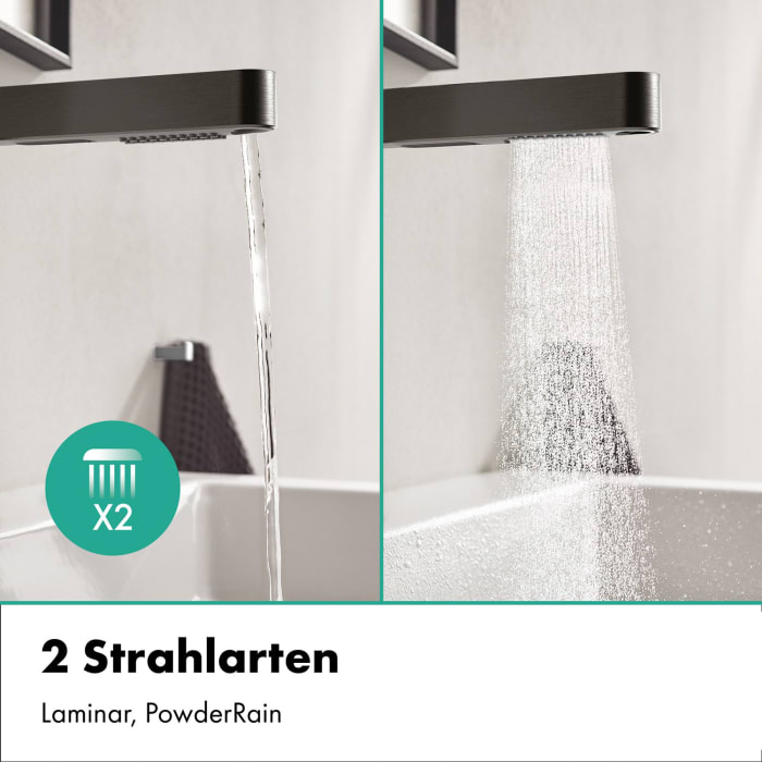 hansgrohe Finoris Einhebel-Waschtischarmatur 230 mit Ausziehbrause, 2 Strahlarten und Push-Open Ablaufgarnitur