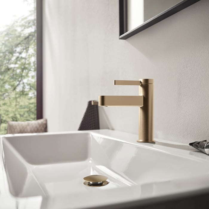 hansgrohe Finoris Einhebel-Waschtischarmatur 100 mit Push-Open Ablaufgarnitur